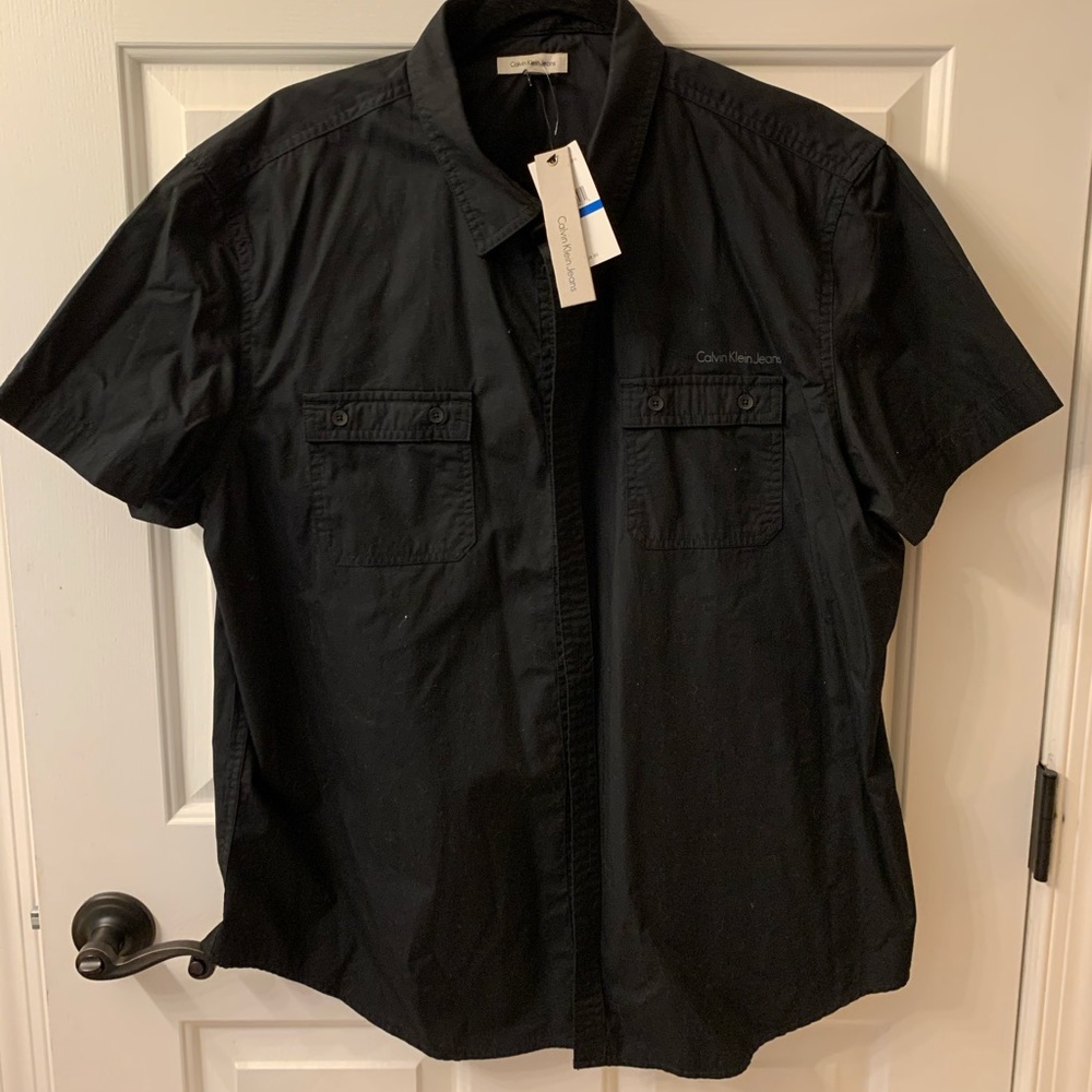 Calvin Klein Jeans Short Sleeve Shirt - Black